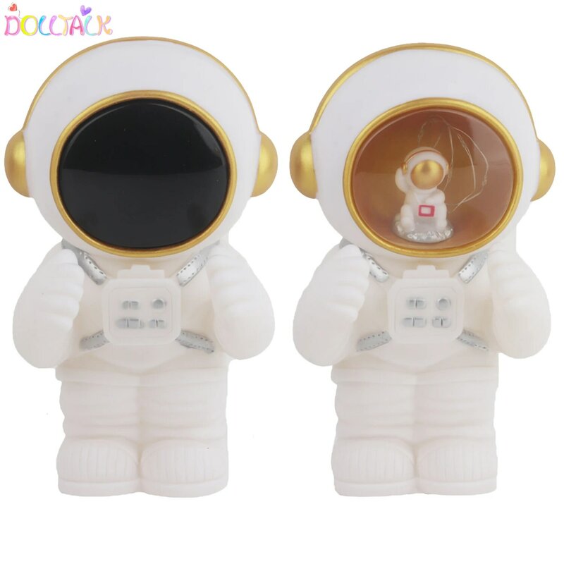 Creatieve Speelgoed Astronaut Astronaut Desktop, Slaapkamer Decoraties, Spaarpot, Kleine Bureaulamp Drie In Een Speelgoed Meisje Cadeau Hanger