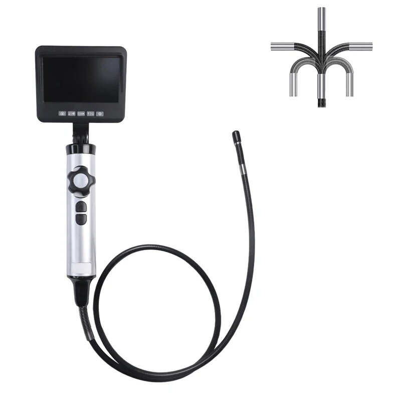 Industrial Steering Boroscope Endoscope Camera, Inspeção do carro, 1m Cabo, 6 LEDs, iPhone, Android, 6,3 milímetros, 8,5 milímetros, 1080P
