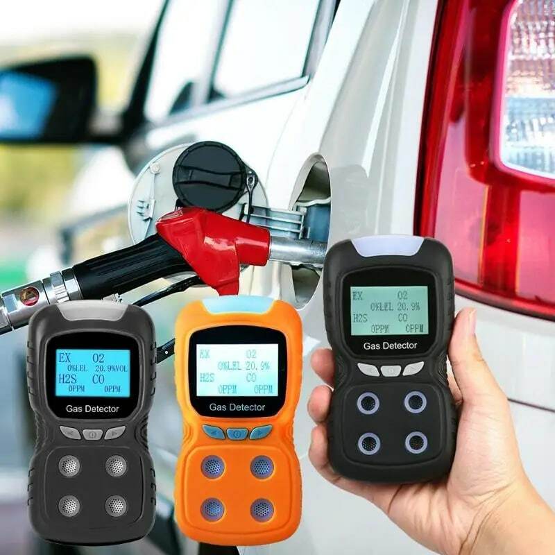 LCD Digital Gas Detector CO H₂S O₂ Test Toxic Meter Industrial-Grade Sensor for Air Quality Testing Water, Dust,Explosion Proof