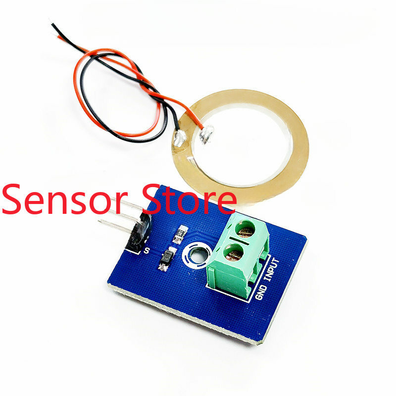 5 buah Sensor getaran keramik piezoelektrik Analog/blok bangunan elektronik piezoelektrik/modul Chip tunggal/kapasitor