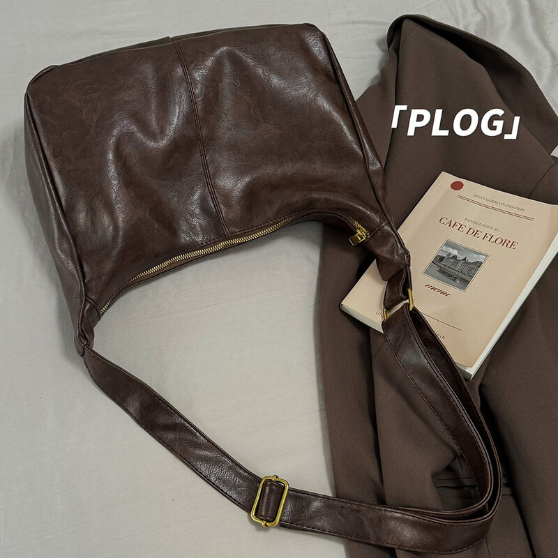 CGCBAG, повседневная сумка через плечо в стиле преппи для женщин, вместительная сумка-тоут, простые женские сумки через плечо