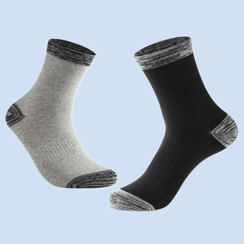 5 Pairs/Lot High Quality Men Socks Autumn Winter Casual Running Black Sports Hiking Socks Male Long Socks Comfortable Size 38-44
