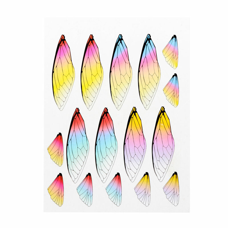 Pendientes colgantes de Material de alas vívidas de libélula simulada de hada hecha a mano, fabricación de joyas de alas de mariposas e insectos, envío directo