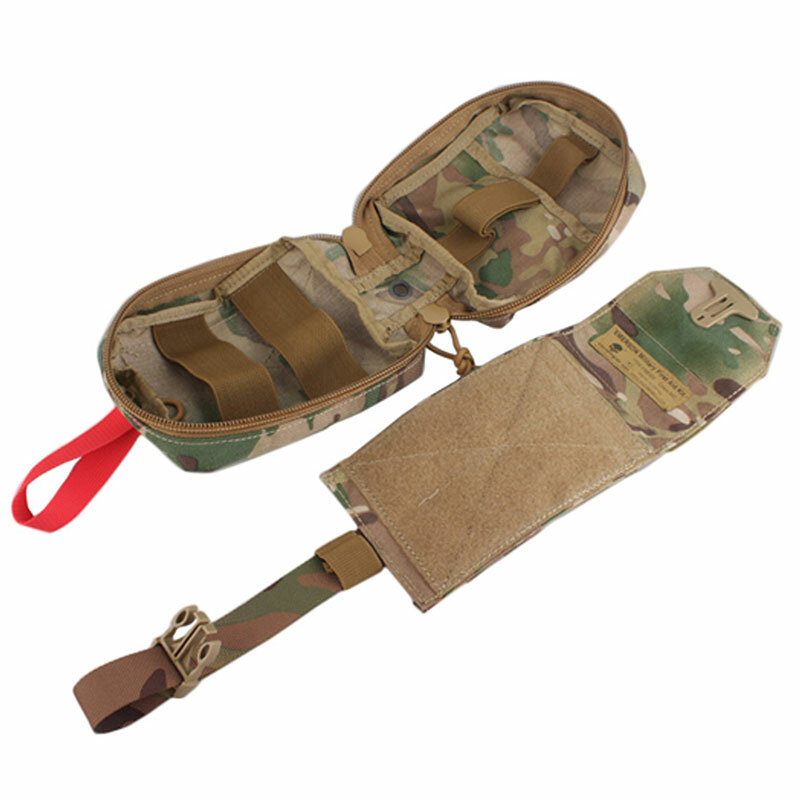 Emersongear 전술 의학 파우치 응급 처치 키트 가방, 의료 생존 포켓, 하이킹 사냥 사이클링 허리 패널, 나일론 EM6368
