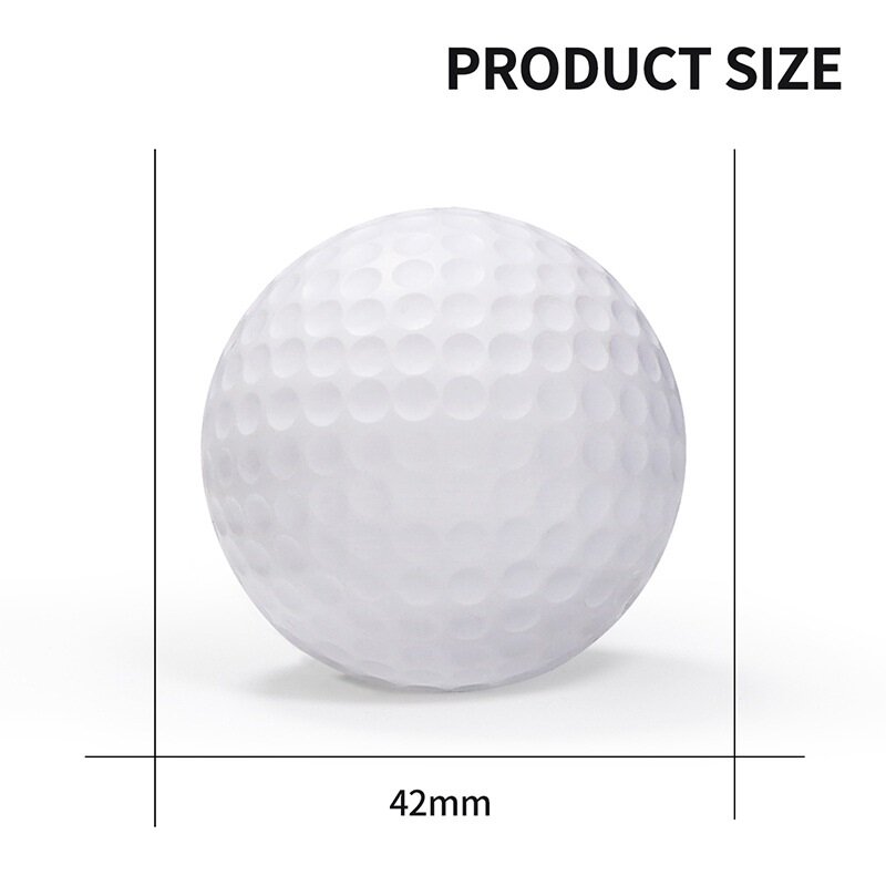 PGM – balle souple de Golf en intérieur, élastique, jaune, mousse, éponge, Capsules