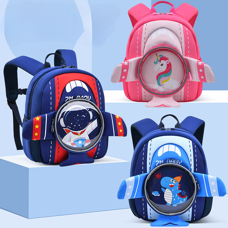 Mochilas dos desenhos animados para criança, Bolsas escolares fofas para mãe e filhos, Unicorn Bag para menina