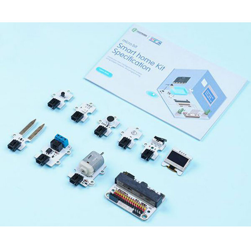 Micro:bit Smart Home Kit Sensor:bit pour projet de codage électronique, classe d'apprentissage des étudiants, prise en charge de la technologie, Microbit Makecode