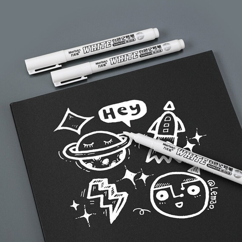 무독성 흰색 마커 펜, 내마모성, 대용량 아트 페인팅, 하이라이터 펜, 플라스틱 빠른 건조