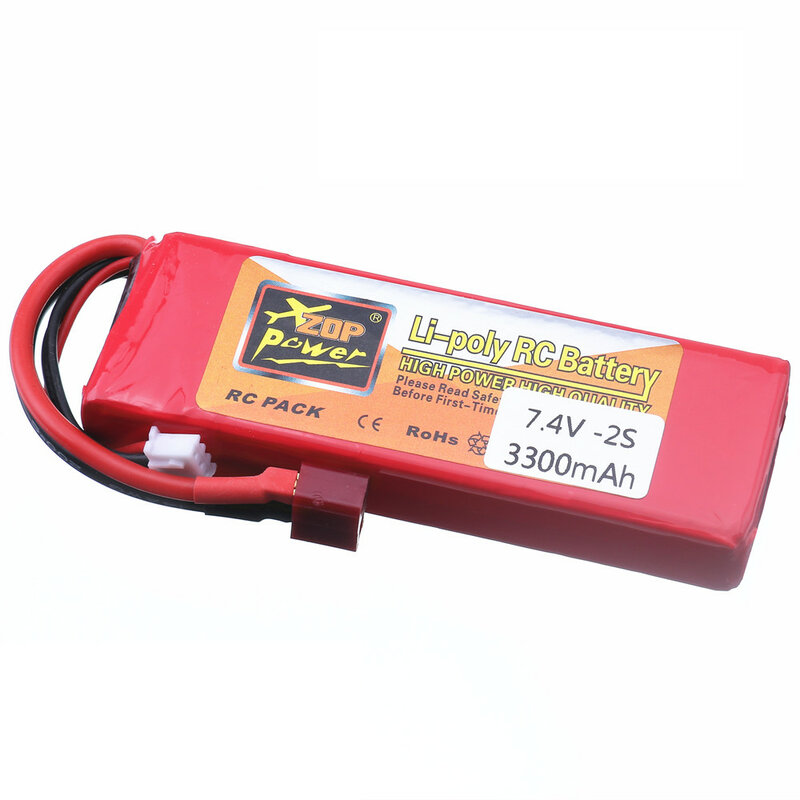 Juego de cargador de batería Lipo 2S, 7,4 V, 3300mAh, para Wltoys 144001, 124016, 124017, 124018, 124019, 104001, 12428, 12423, piezas de coche RC