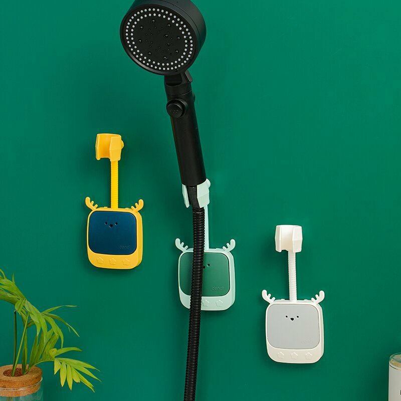 Universal Shower Bracket Free Punching Adjustable Bathroom Nozzle Household Bathroom Fixed Base Water Heater Shower Rack