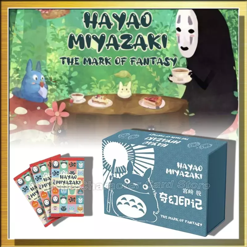 Miyazaki Hayao Cards The Mark Of Fantasy Anime Series Collection Card Fairy Tale World The Sky Totoro Film Card
