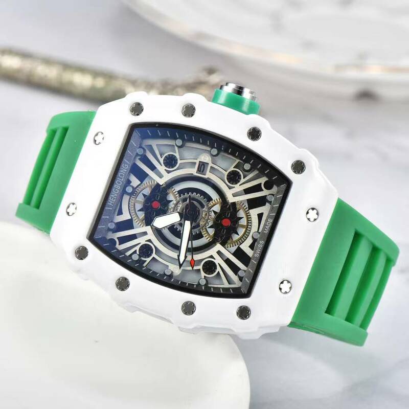 2024 Nieuwe Heren Quartz Horloge Persoonlijkheid Mode Trend Business Holle Design Kalender Display Hoge Kwaliteit Heren Kom Horloge