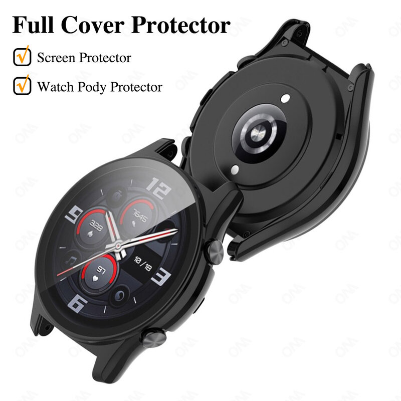 PC Hard Screen Protector Case for Huawei Honor Watch GS3 GS 3 Anti-scratch Protection Cover With Tempered Glass Case Accessories