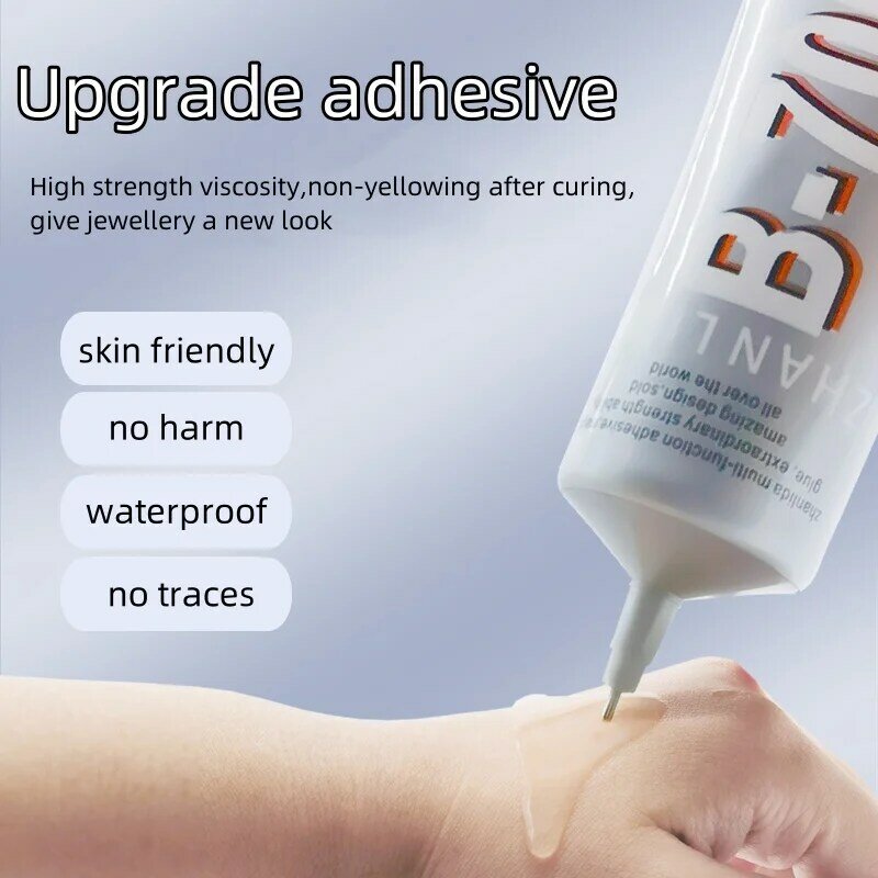 15ML Clear Glue B7000 With Precision Applicator Tip Jewelry Rhinestone DIY Handcrafts Drill Slow Drying Adhesive For Cell Phone