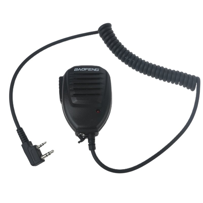 2 pinos de ombro microfone alto-falante rádio em dois sentidos microfone para baofeng BF-888S BF-888 BF-777 BF-658 BF-668 BF-530 walkie talkie x6ha