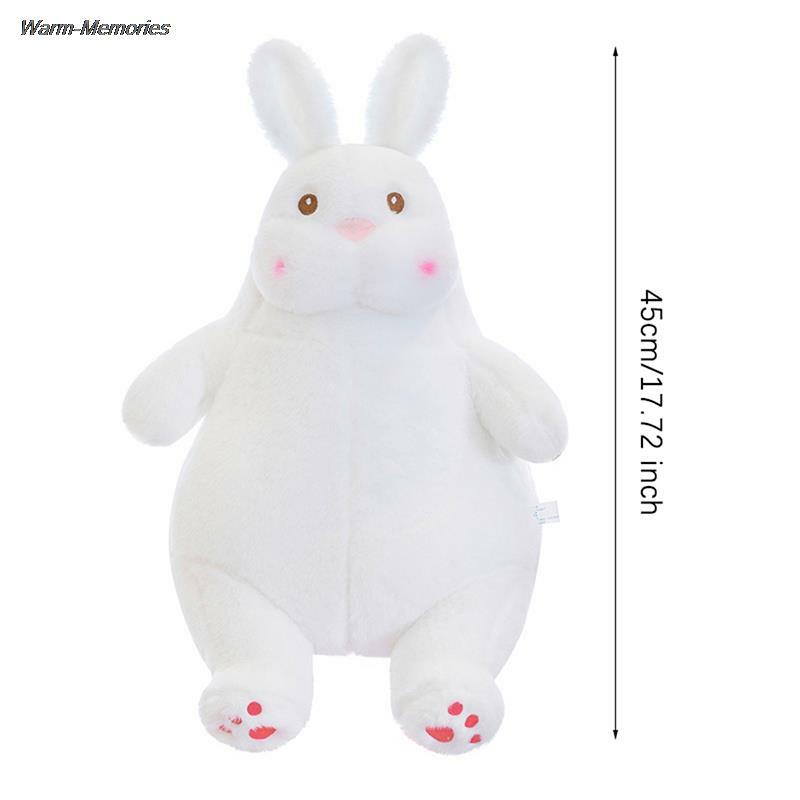 45cm Kawaii leniwy lalka-królik piękny miękki pluszowy zabawka lalka poduszka do spania lalka materiałowa dekoracja domu dla dzieci prezent urodzinowy dla dzieci