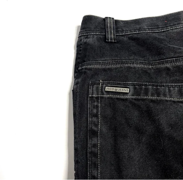 JNCO Jeans Harajuku Hip Hop modis antik kualitas tinggi bordir tengkorak longgar Jeans Y2K Gothic celana kaki lebar pinggang tinggi