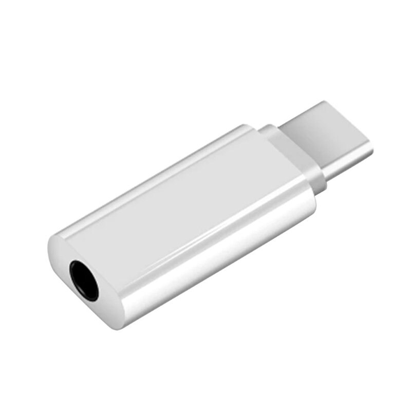 Type-C-디지털 오디오 어댑터 케이블 Dropship용 검정색/흰색 3.5mm