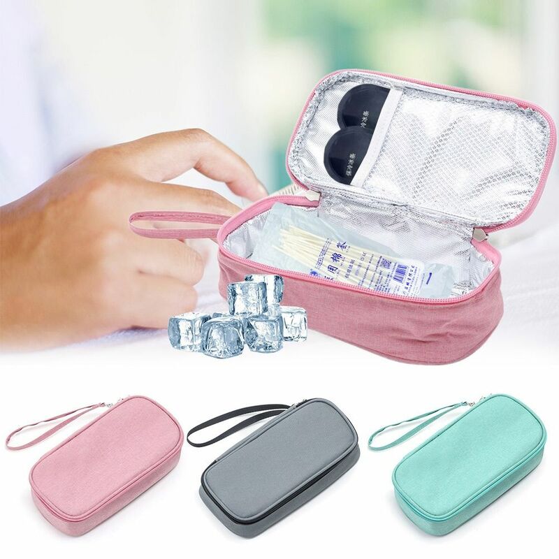 Tas pendingin Insulin portabel pil pelindung kantung es beku obat kemasan es dingin untuk pengatur isolasi pendingin Diabetes