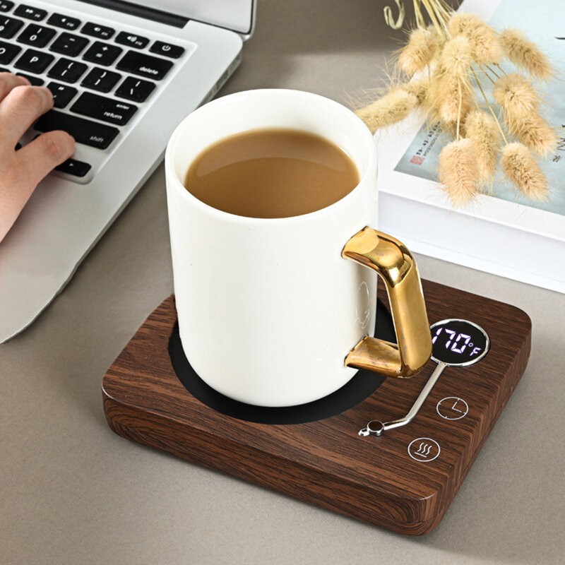 Smart Coffee Mug Warmer riscaldamento elettrico sottobicchiere per tè al latte acqua 3 impostazione della temperatura riscaldatore per tazza di temporizzazione tenere le bevande calde