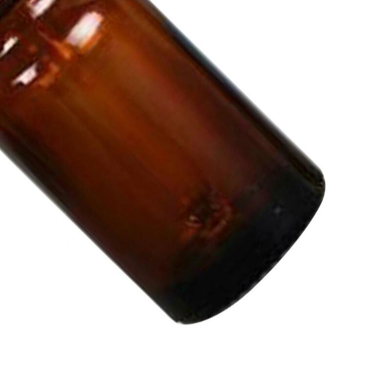 Botella de aceite esencial de vidrio ámbar, botella de pipeta líquida de reactivo, cuentagotas vacío para ojos