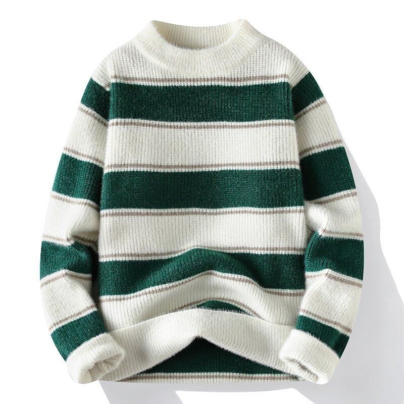 Sweater tebal pria, sweater pullover wol pria musim gugur, ukuran M-3XL, sweater modis tebal, keluaran baru 2023