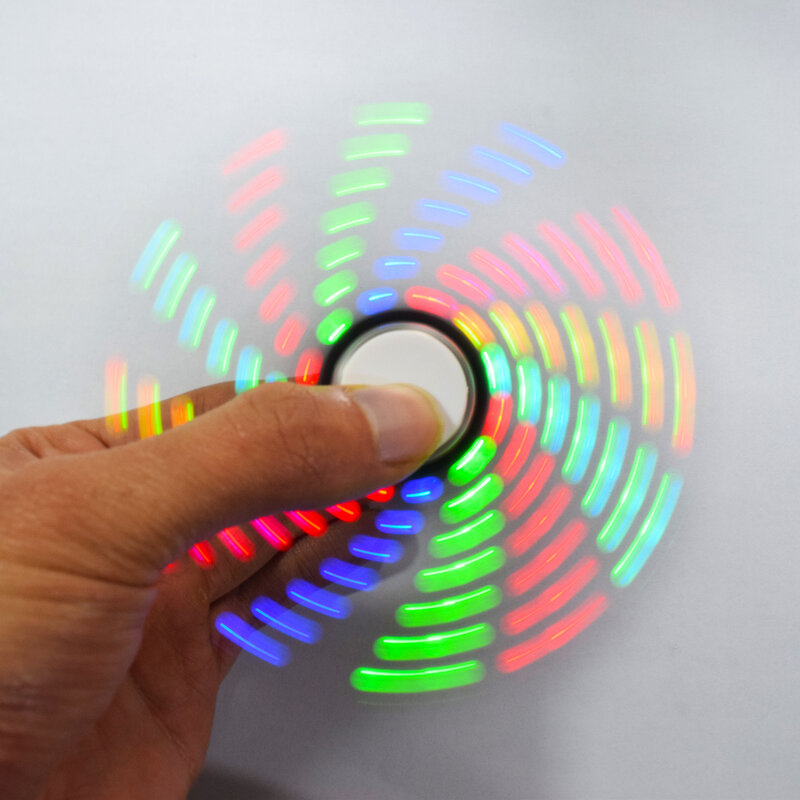 Boomerang giratorio LED a todo Color, rodamiento de mano, Spinner de dedo, Kit de entrenamiento SMT creativo para soldadura POV, bricolaje
