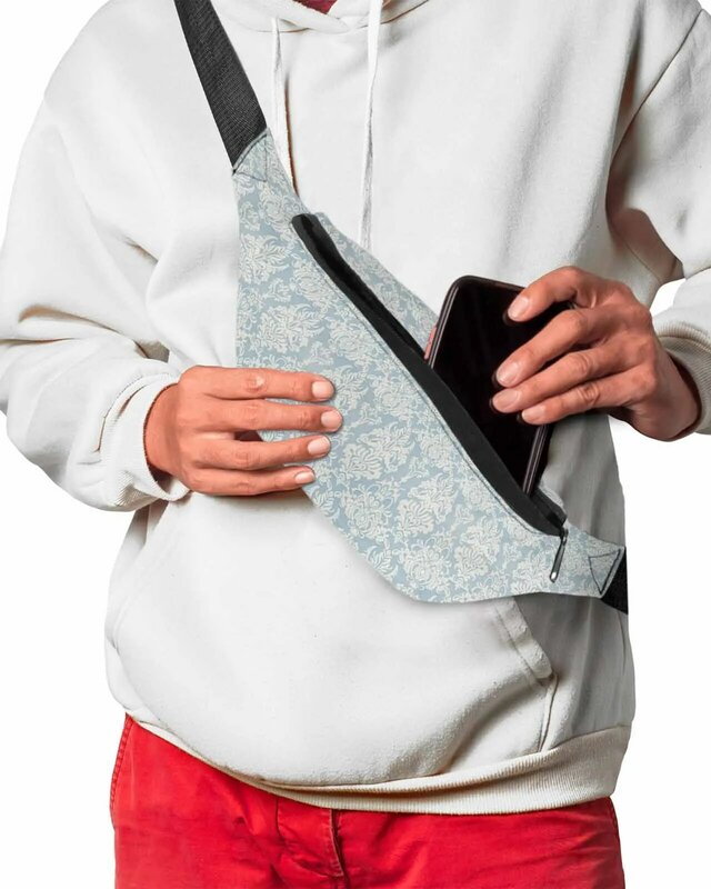Retro Persian Pattern Floral Middle Eastern Style Phone Belt Bag Wallet Pouch Waterproof Waist Bag Fanny Pack for Women Men