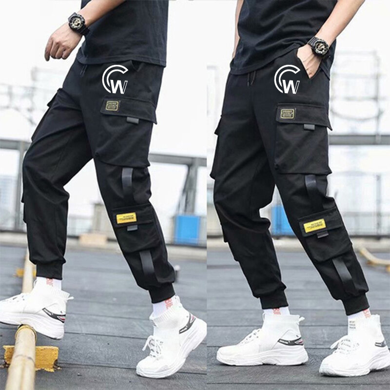 Брюки-карго мужские трендовые, уличная одежда, брюки в стиле хип-хоп, джоггеры, повседневные брюки-султанки