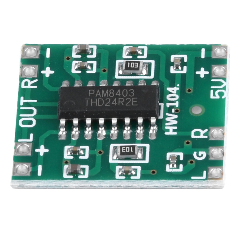 Доска усилителя мощности PAM8403 2,5 В до 5 В, 2 канала, 3 Вт, класс D, аудио динамик, плата усилителя звука для Arduino