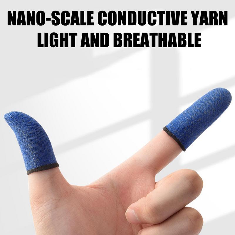 Перчатки для больших пальцев для игр, нескользящие перчатки для больших пальцев из углеродного волокна с защитой от пота для сенсорного экрана