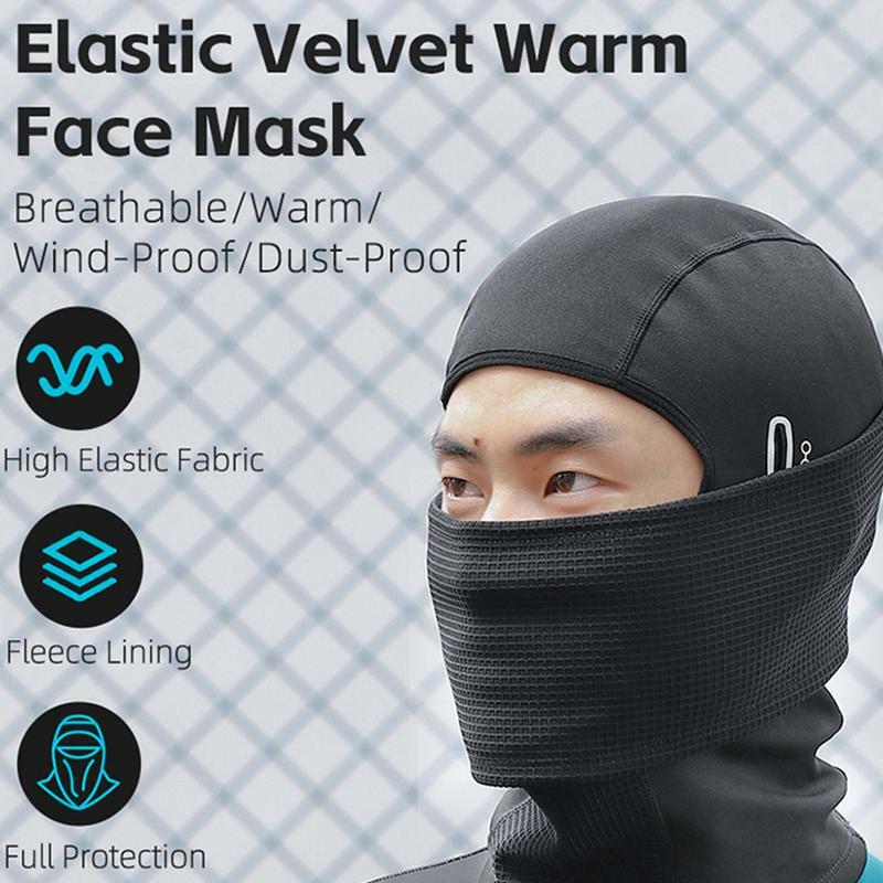 Pasamontañas para clima frío para hombres y mujeres, cubierta facial transpirable, cálida, protección UV, cobertura completa, tamaño libre, Invierno