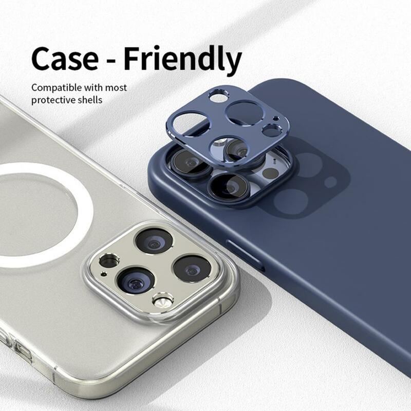 Lens Film for Smartphone Cameras Lens Film for Iphone Alloy Metal Lens Protective Case for Iphone 15pro/15pro Max Anti-drop