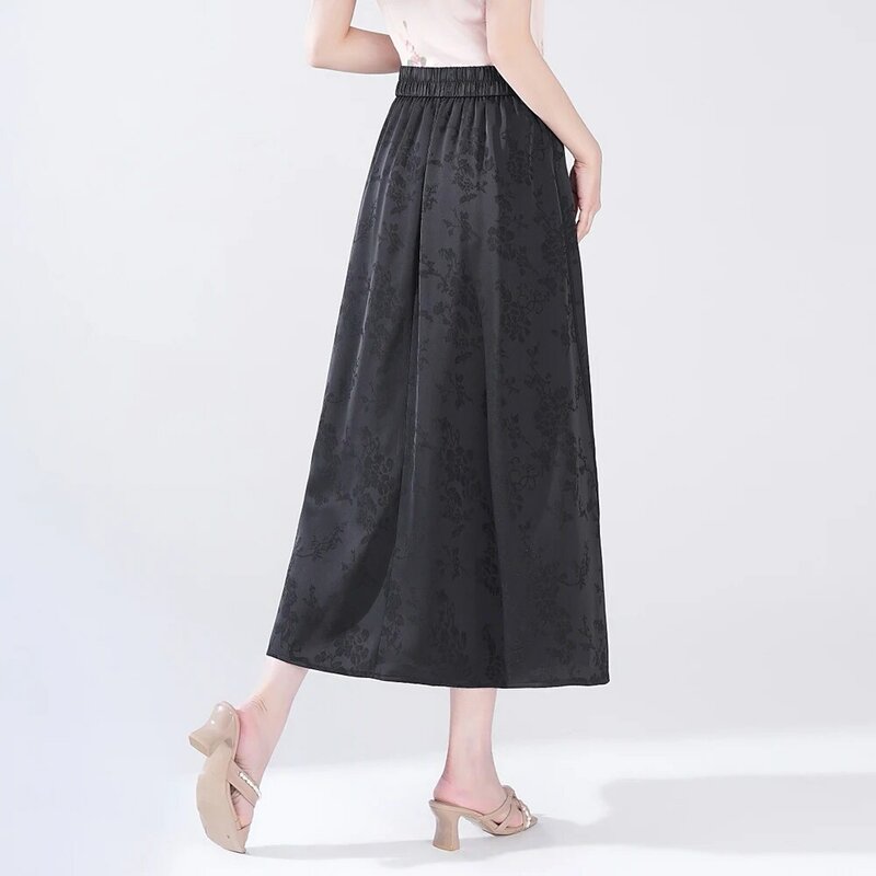 luxury Chinese style women's pants horse skirt fashion trend breathable suitable for spring and summer casual pants pant sets
