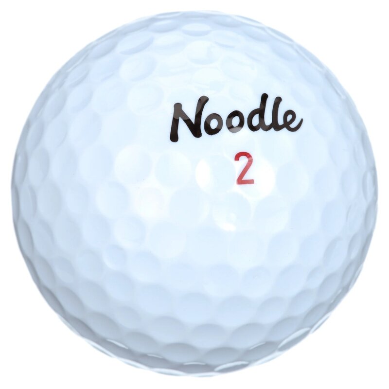 Noodle Long and Soft Golf Balls, 24 Pack, White