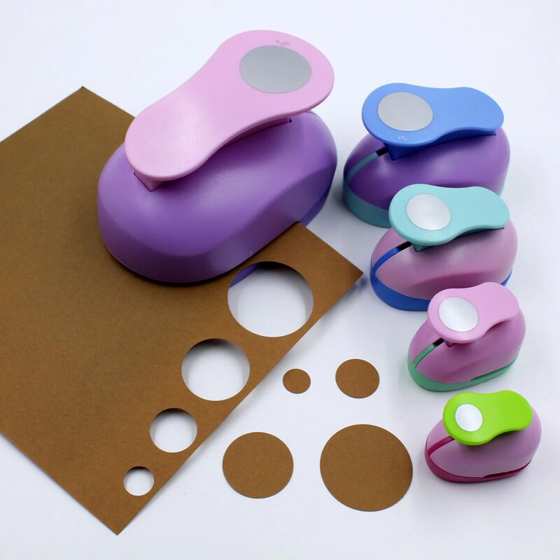 DIY Craft Hole Puncher para Scrapbooking, Circle Punch Maker, Kids Scrapbook Paper Cutter, Embossing Sharper, 9mm, 16mm, 25mm