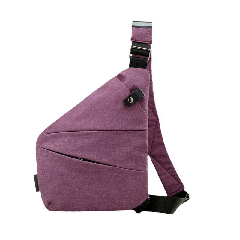 Дорожная персональная сумка через плечо с защитой от кражи, Спортивная мужская сумка для бега, нагрудная многофункциональная невидимая сумка-кошелек с защитой от брызг для отдыха U6o8