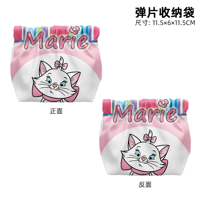 Disney Marie Cat T8140 slip Anime portamonete borsa per il trucco del fumetto borse Casual borsa per la conservazione delle carte regalo