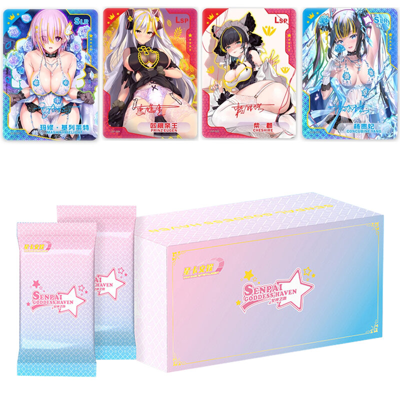 Dewi cerita koleksi kartu gadis pesta kotak Booster kartu dewi Senpai Anime langka papan Bikini hadiah ulang tahun permainan anak-anak mainan