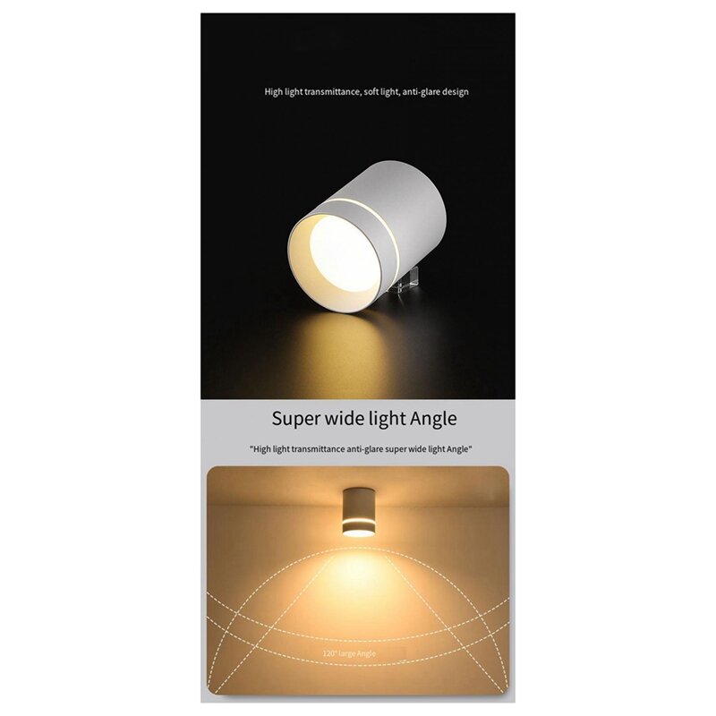 Foco LED empotrable para techo, luz de montaje en superficie, 220V, 12W
