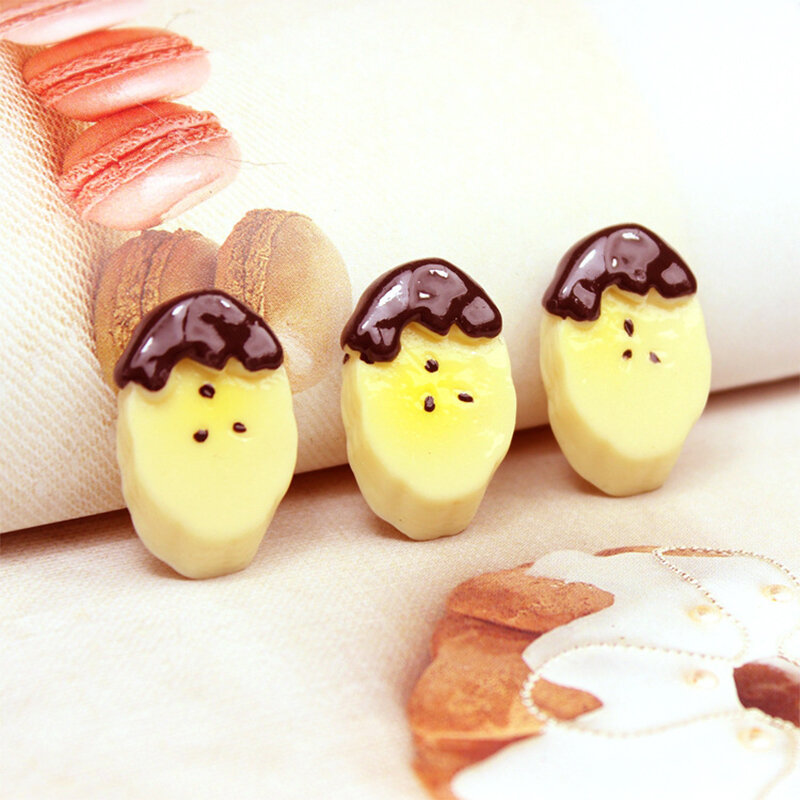 8 pz/borsa ciondoli a Banana con retro piatto modelli di frutta in miniatura decorazione di simulazione di frutta fai da te accessori per bambole giocattoli per bambini