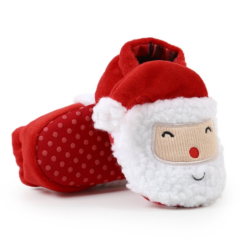 Weihnachten Winter Baby Stiefel Mädchen Jungen super warm halten Schuhe erste Wanderer Anti-Rutsch-Neugeborenen Kleinkind Säuglings schuhe Schuhe 0-18m