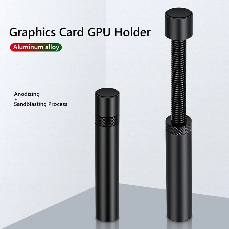 Graphics Card GPU Holder Support Vertical Telescopic Rotating Stand Bracket Aluminum Alloy Video Card Sag Holder Desktop PC Case