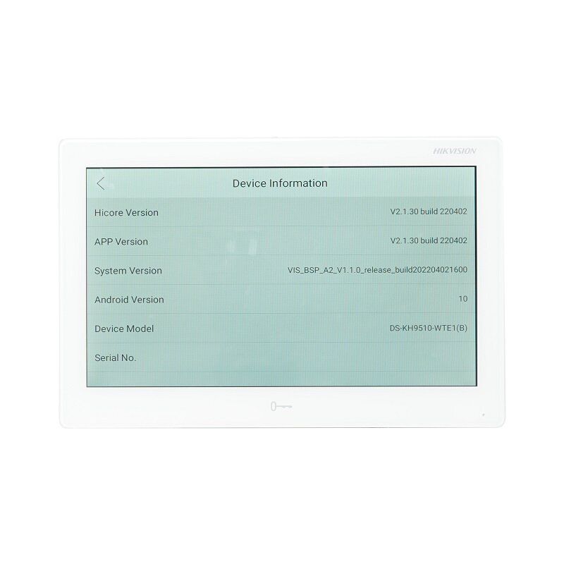 HIKVISION международная версия 10-дюймовый стандартный (B) внутренний монитор, 802.3af POE, app Hik-connect,WiFi, видеодомофон