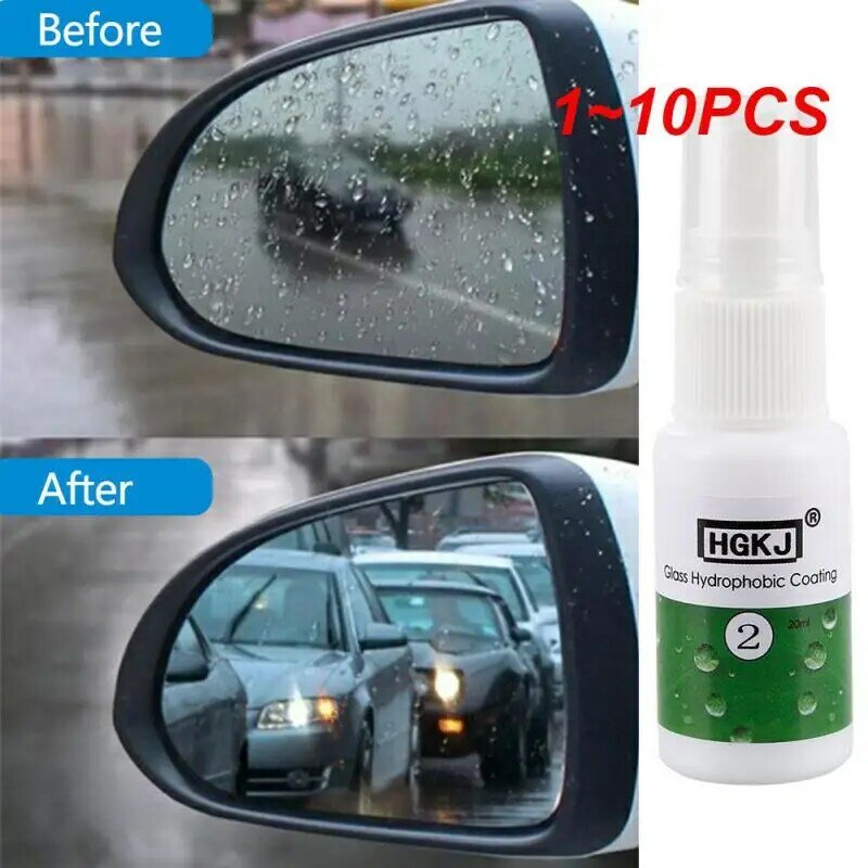1 ~ 10 sztuk HGKJ 20ml środek przeciwmgielny wodoodporny przeciwdeszczowy spray Anit-mgła okno samochodu szklana łazienka środek czyszczący do samochodu do czyszczenia samochodu