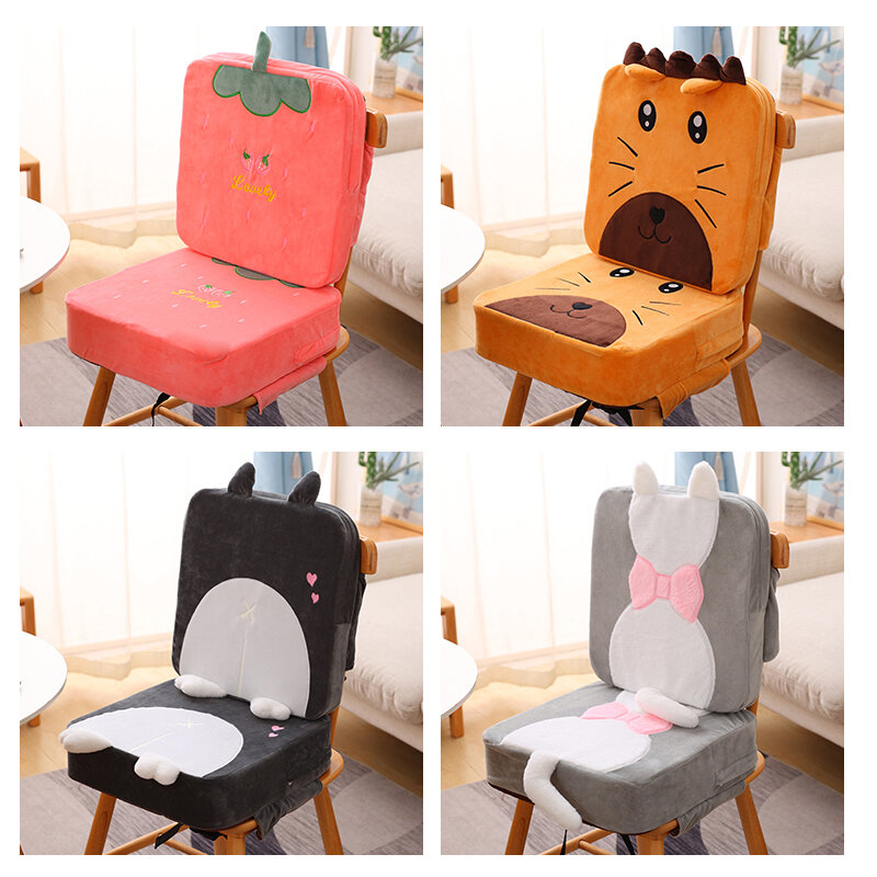 Cuscino per sedia maggiorato per bambini portatile morbido regolabile rimovibile seggiolone sedia Booster cuscino sedia per la cura del bambino