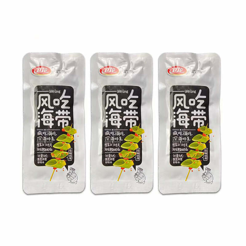 Weilong Seaweed Snack sapore piccante 50g X3Pack