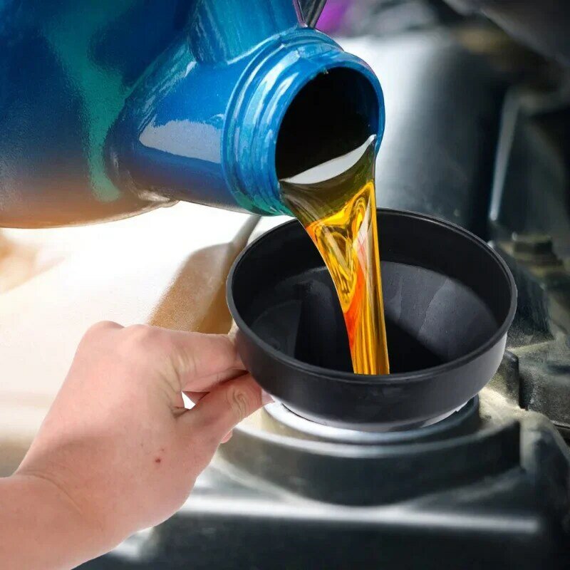 Imbuti di rifornimento del motore dell'automobile con il tubo di estensione del filtro imbuto universale del carburante della benzina della benzina dell'olio del camion del motociclo