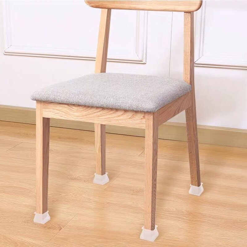 가구 다리 패드 실리콘 사각 의자 발 커버, 미끄럼 방지 사운드 흡수 두꺼운 의자 패드, 가구 다리 보호 커버