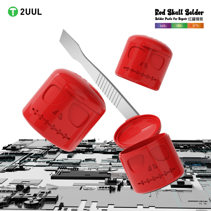 2UUL 50g Solder Paste Phone Maintence Welding Solder Consumbles for Motherboard NAND CPU BGA Components Repair